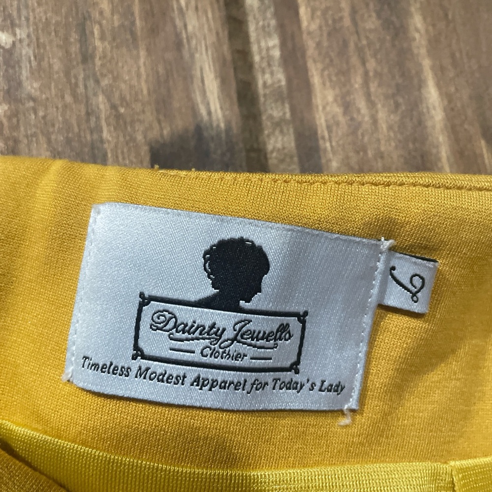 Dainty Jewells Vibrant Yellow Pencil Skirt - Picture 2 of 2